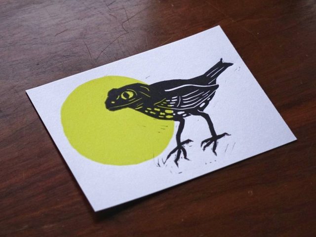 Frogbird art print