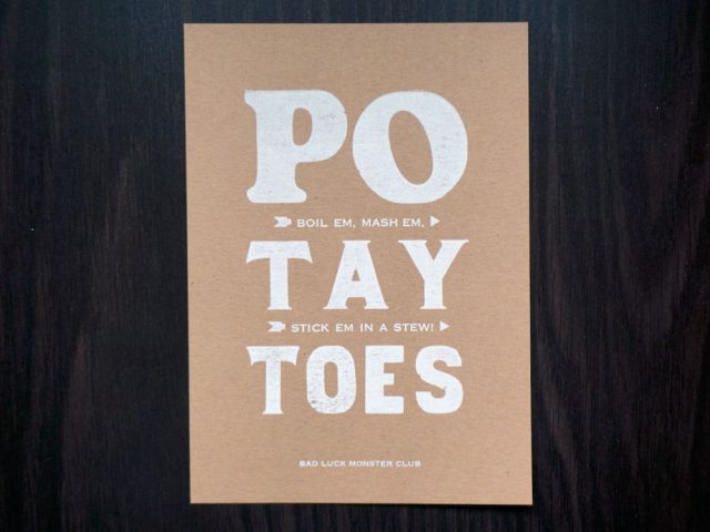 Po-tay-toes lord of the rings print